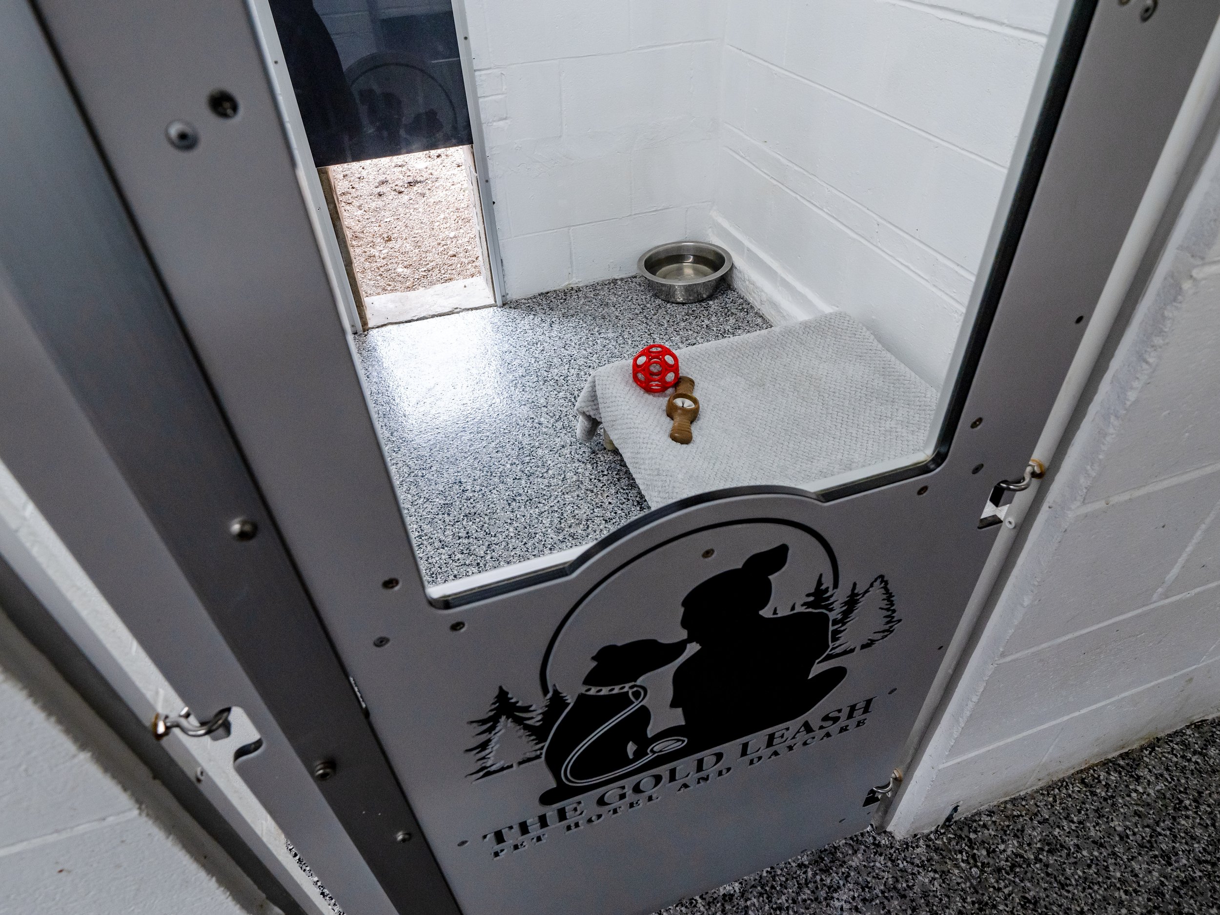 Luxury pet boarding at The Gold Leash with private suites, group play, and personalized care for every dog or cat